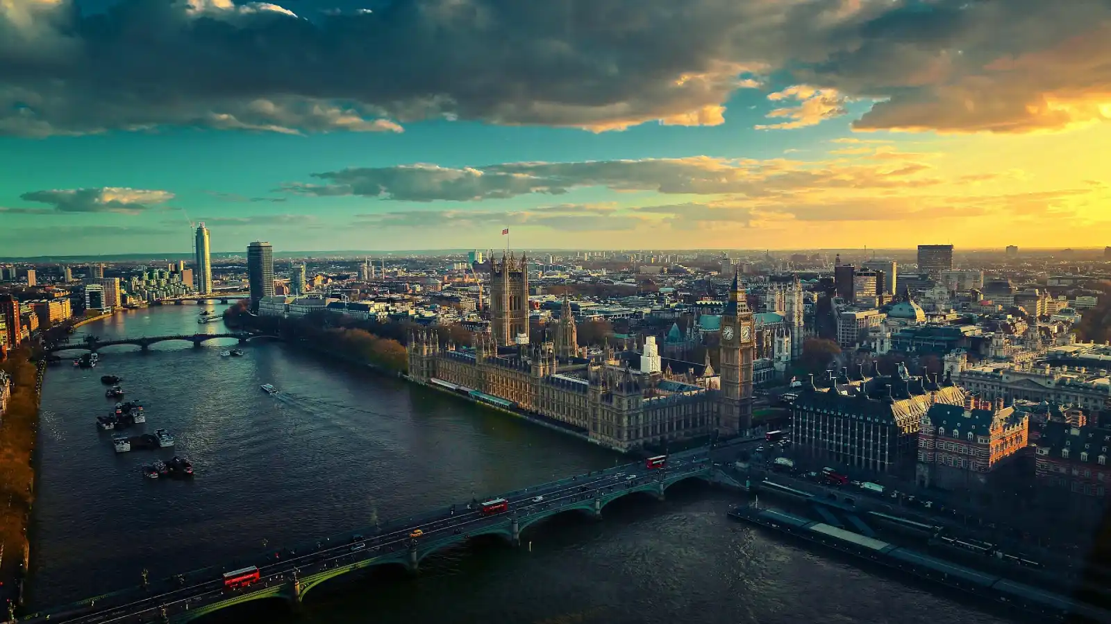 Vue panoramique de Londres
